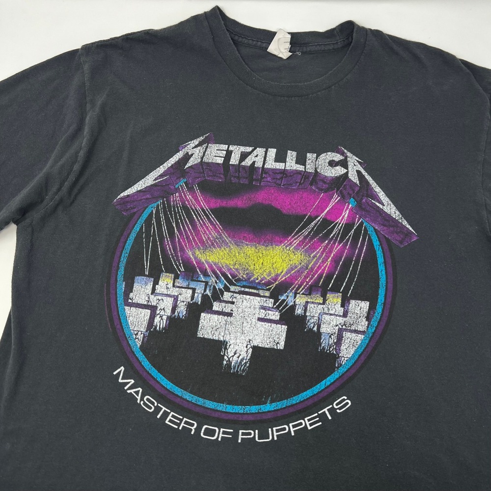 Metallica Master of Puppets Band T-Shirt Mens XL Bay Island Sportswear Vintage